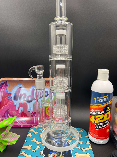 17" 18mm Triple Percolator Bong Bundle