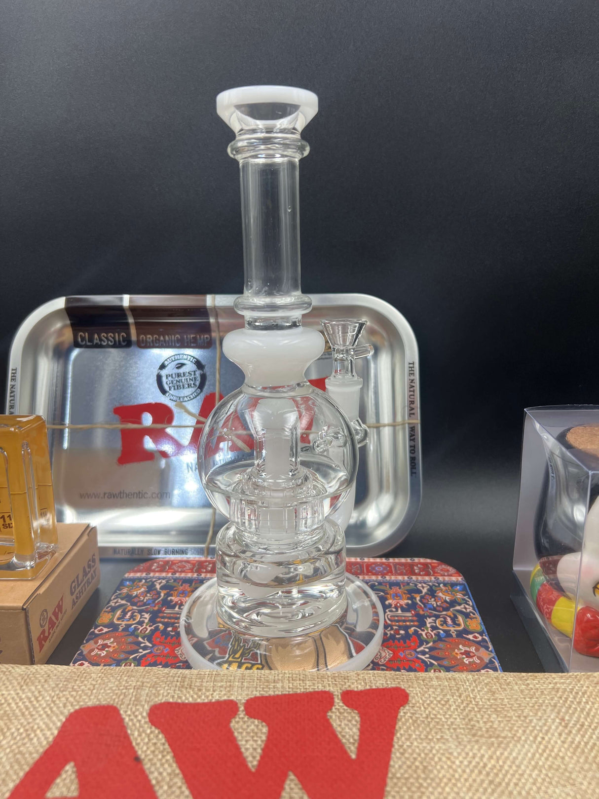 10” 14mm Double Percolator Bong Bundle