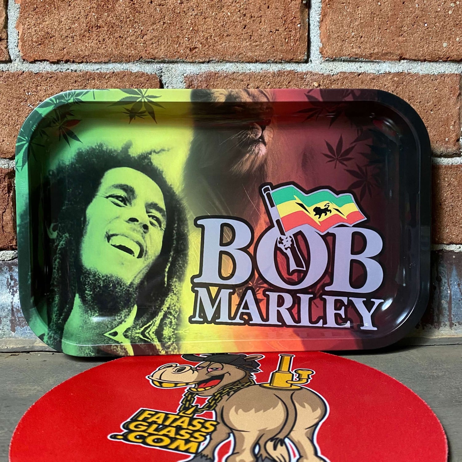 Bob Flag Rasta Rolling Tray – fatassglass
