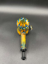 American Glass Colored Hammer Pipe 5"