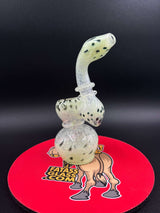 7" Glass Sherlock Bubbler Pipe With Carb Hole