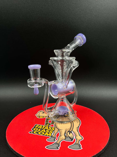 7" Crave Glass Showerhead Barrel Recycler Dab Rig