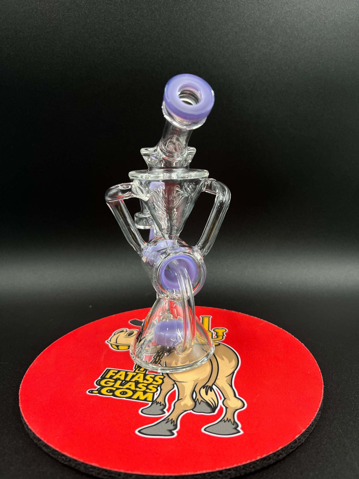 7" Crave Glass Showerhead Barrel Recycler Dab Rig