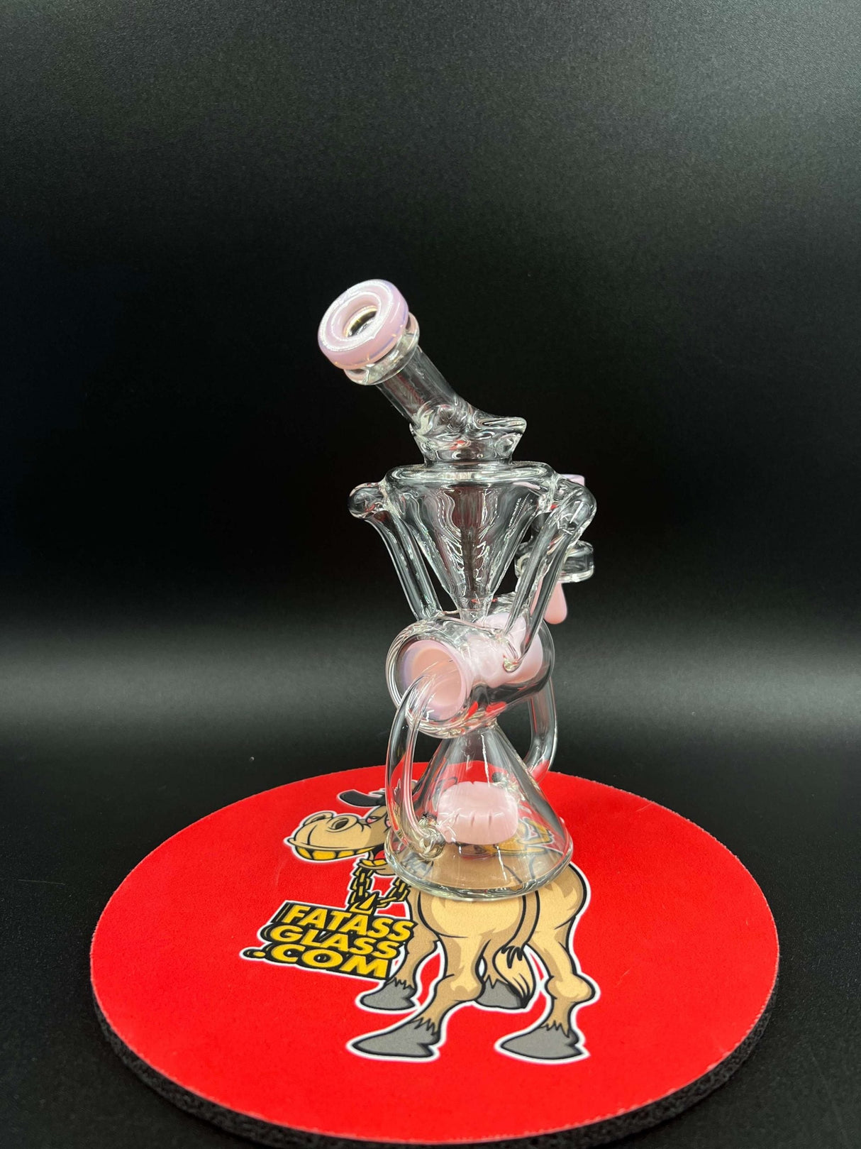 7" Crave Glass Showerhead Barrel Recycler Dab Rig