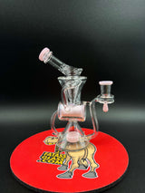 7" Crave Glass Showerhead Barrel Recycler Dab Rig