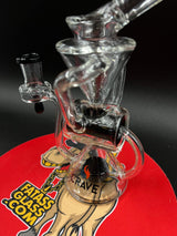 7" Crave Glass Showerhead Barrel Recycler Dab Rig