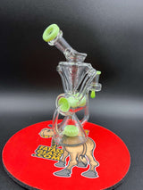 7" Crave Glass Showerhead Barrel Recycler Dab Rig