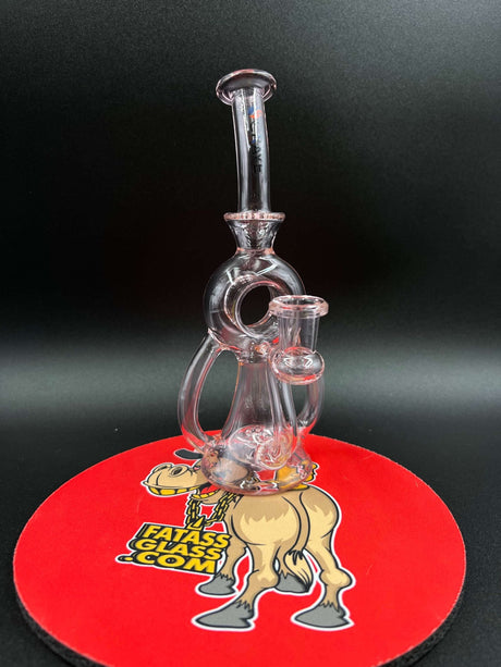 8" Crave Glass Waffle Perc Loop Recycler Dab Rig