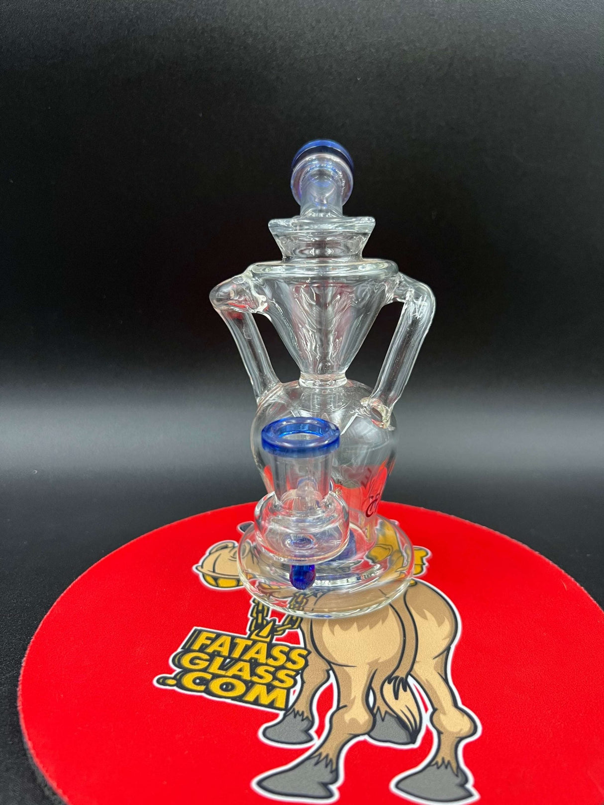 7" Crave Glass Showerhead Drip Recycler Dab Rig