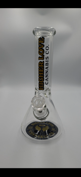 12" Thick SCRATCHED STICKER Beaker Bongs