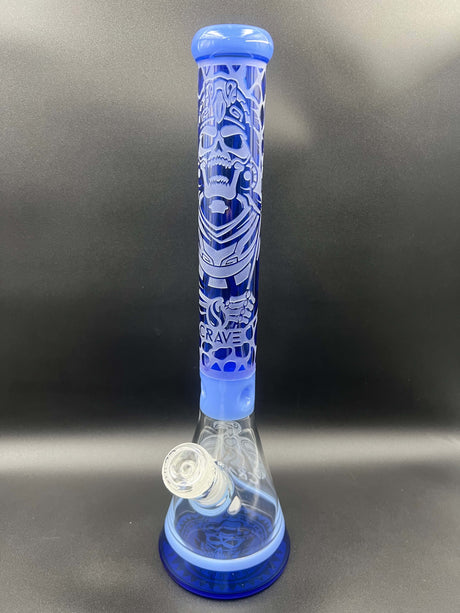 18" Crave Glass King Skull Sandblasted Beaker Bong