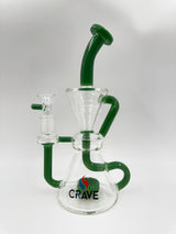 9" Crave Glass Clear & Colored Recycler