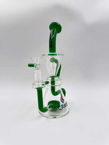 9" Crave Glass Clear & Colored Recycler
