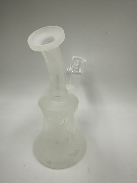 5" Sandblasted Dab Rig w. Quartz Banger