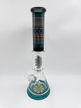 16" Colored Coil Percolator Beaker Bong