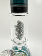 16" Colored Coil Percolator Beaker Bong