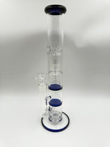 16" 18mm Triple Percolator Straight Tube
