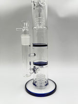 16" 18mm Triple Percolator Straight Tube