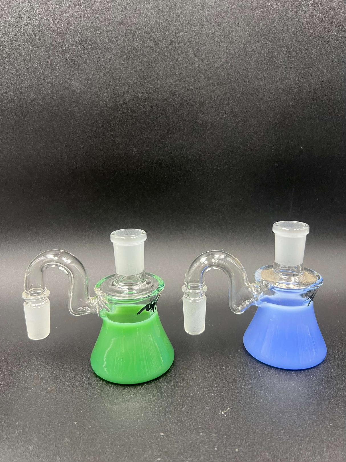 Mav Glass 14mm 90 Degree Blue Dry Ash Catcher