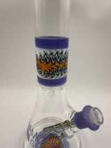 CLOSEOUT 16" Diamond Glass WigWag Beaker Bong