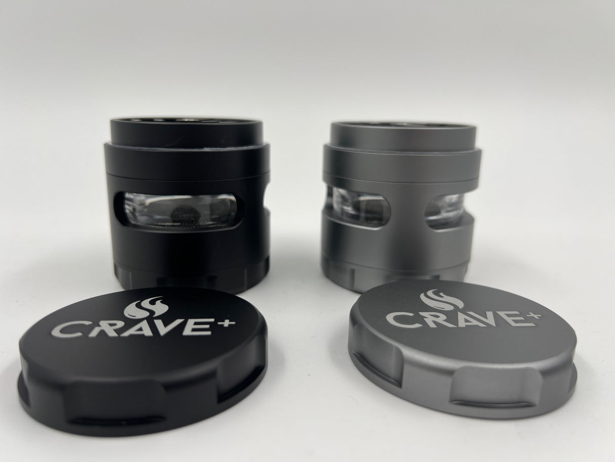 Crave 4 Piece Grinder w. Window & Pollen Scraper
