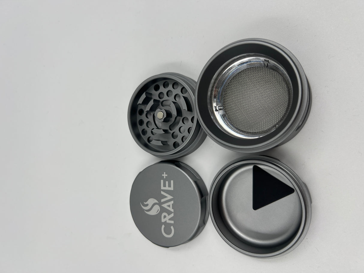 Crave 4 Piece Grinder w. Window & Pollen Scraper