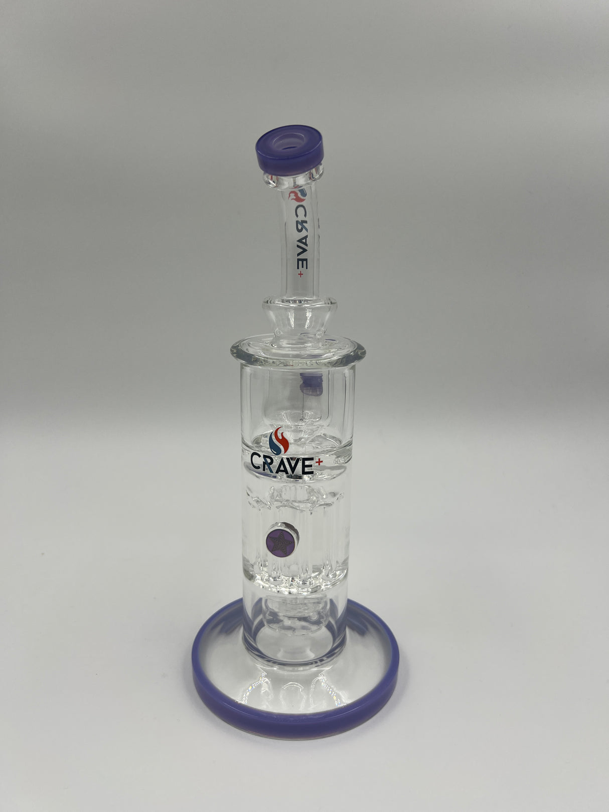 12" Bent Neck Freezable Glycerin Bong by Crave