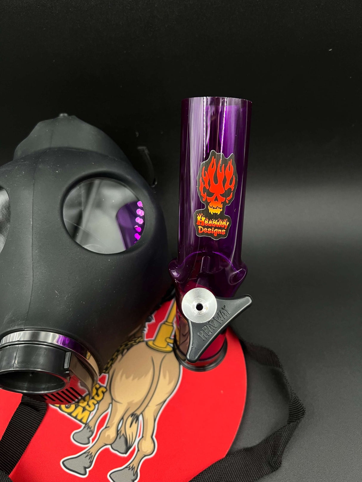 Headway Gas Mask with Acrylic Waterpipe