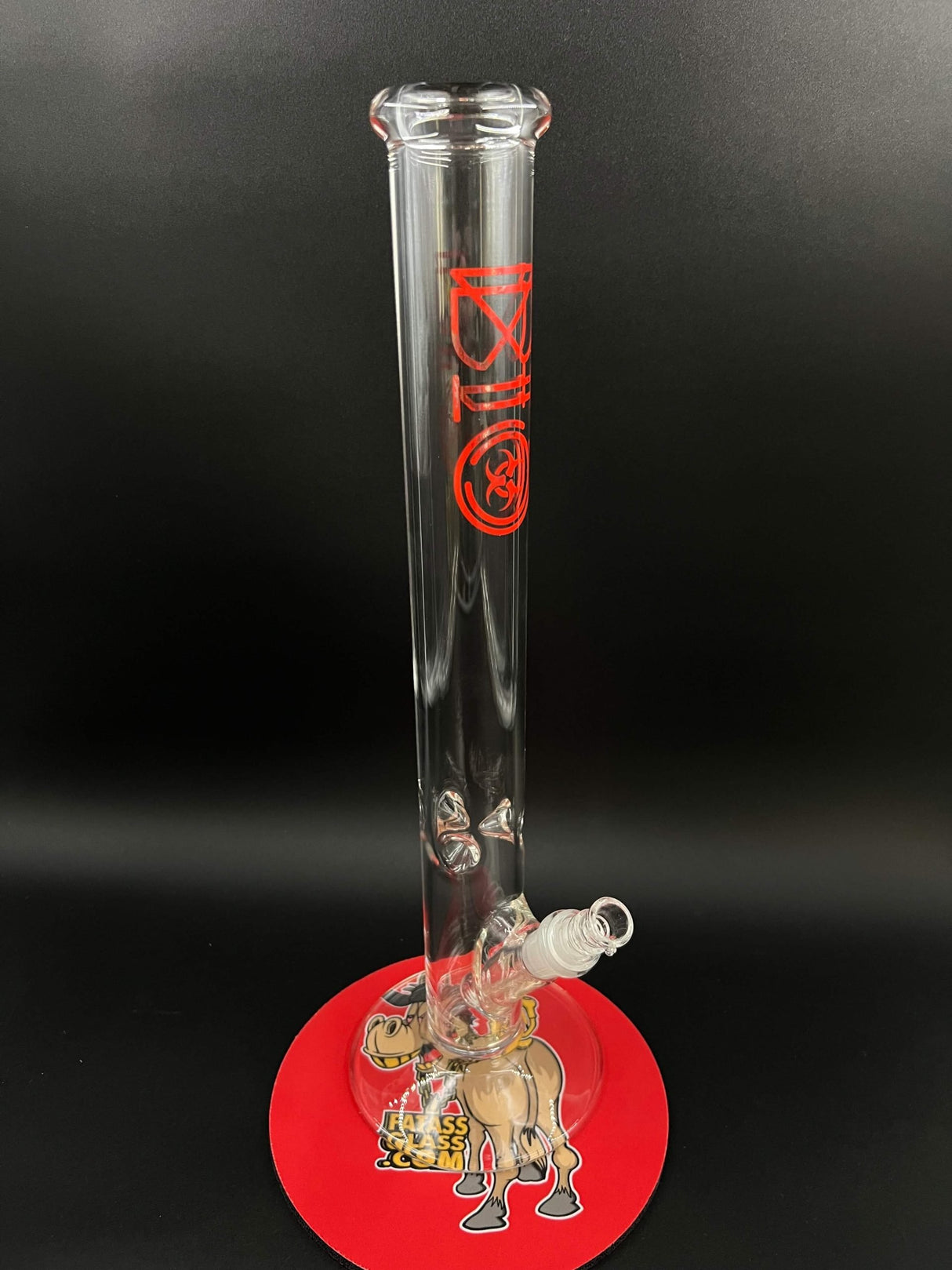 18" BIO Glass Classic Straight Tube Bong