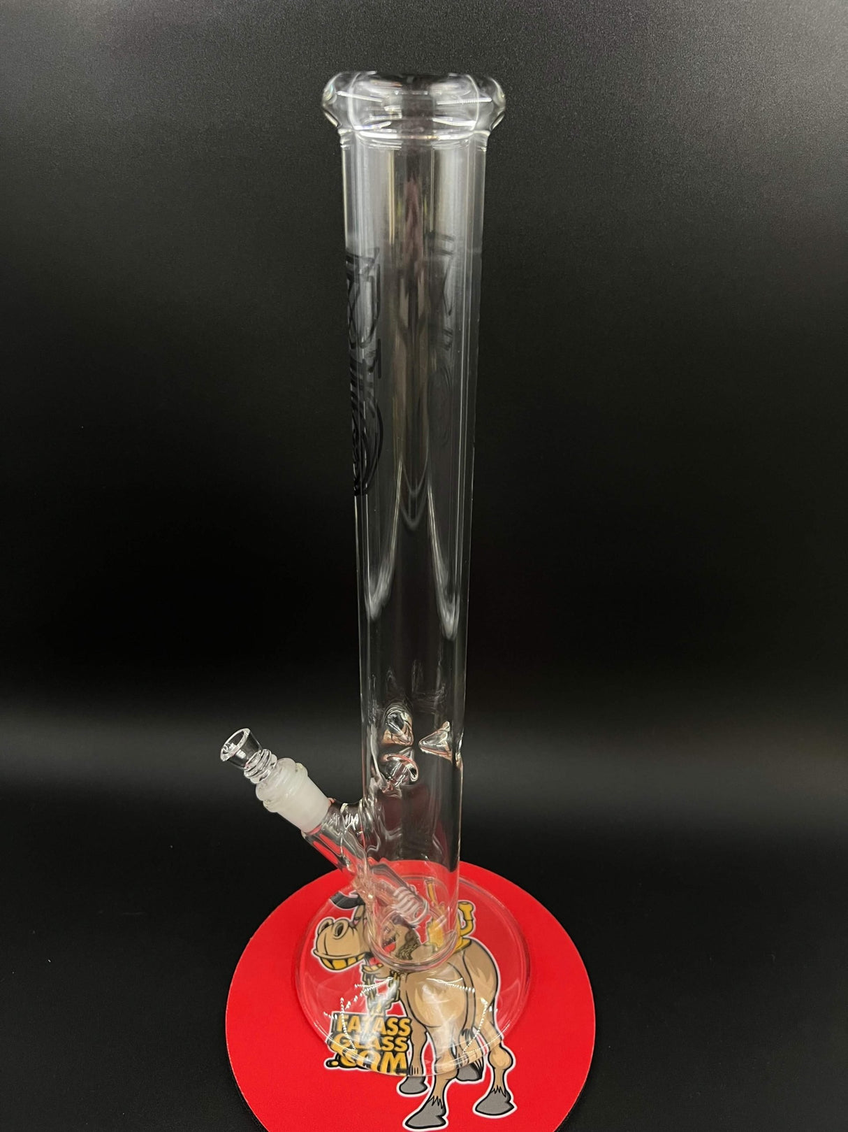 18" BIO Glass Classic Straight Tube Bong