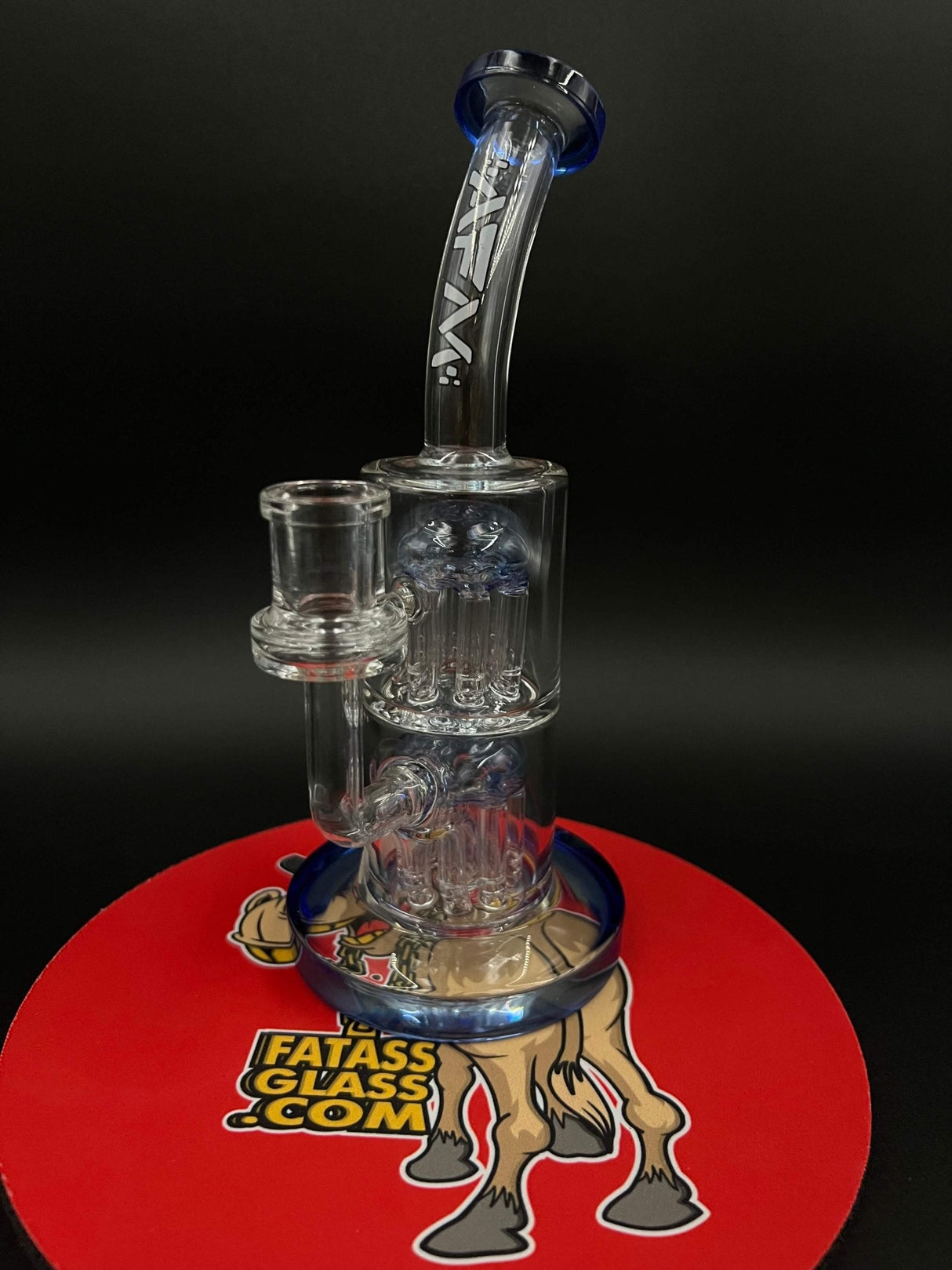 8" Double Tree Arm AFM Bent Neck Bong