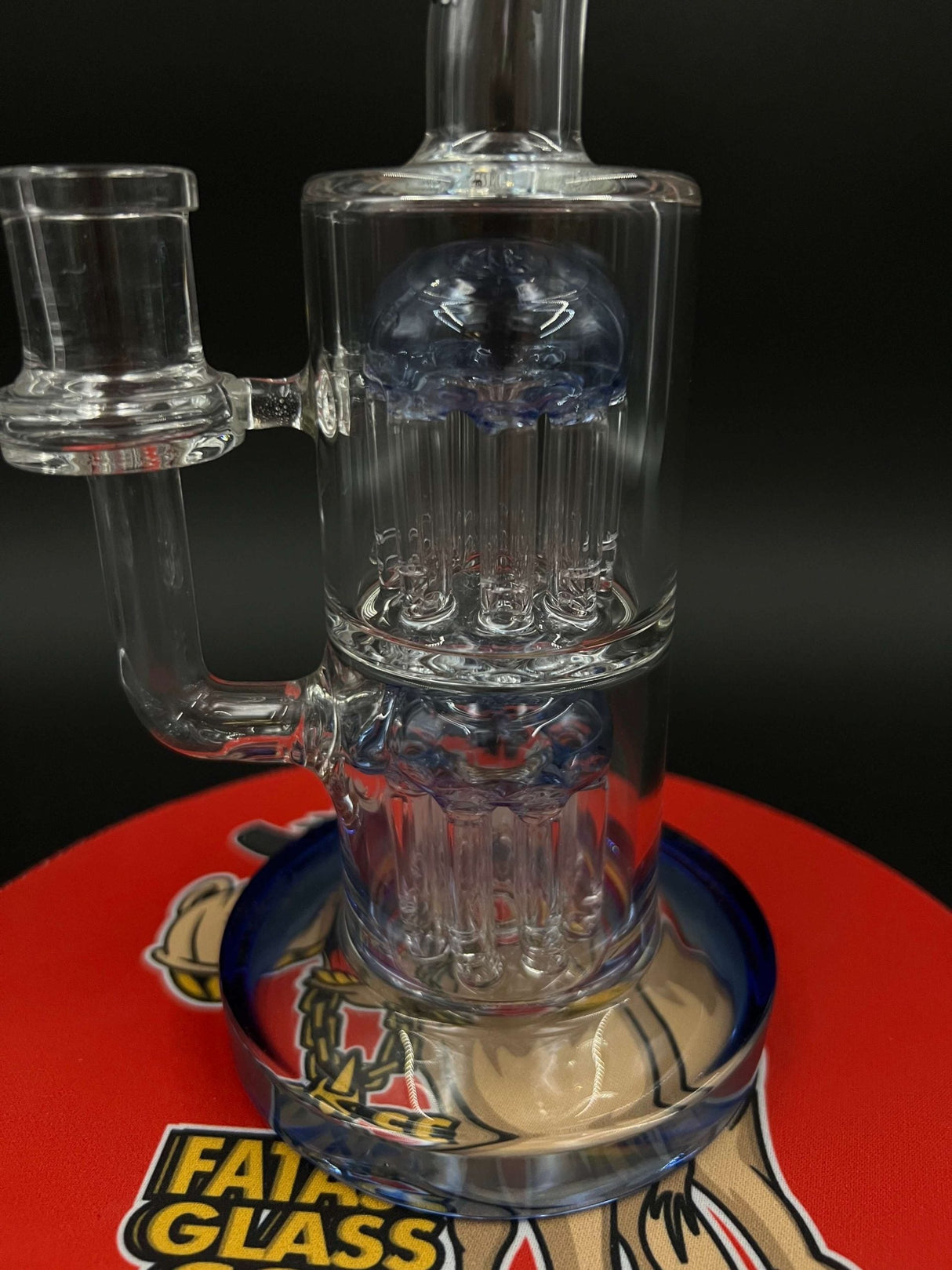 8" Double Tree Arm AFM Bent Neck Bong