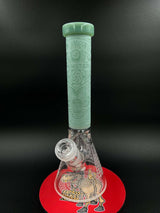 Monster Glass Sandblasted Beaker Bong