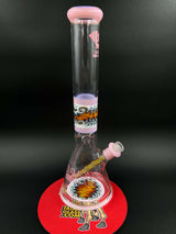 16" Diamond Glass WigWag Beaker Bong