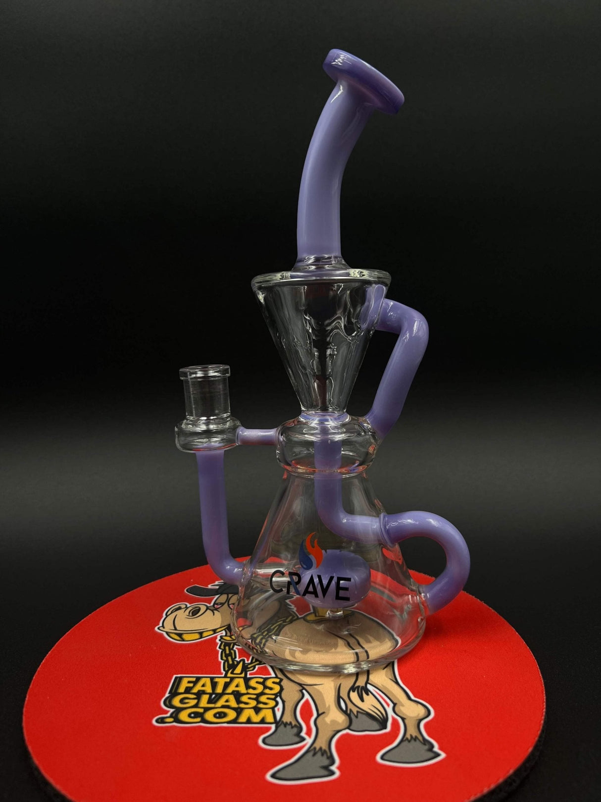 10" Crave Glass Showerhead Recycler Dab Rig