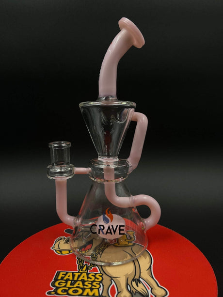 10" Crave Glass Showerhead Recycler Dab Rig