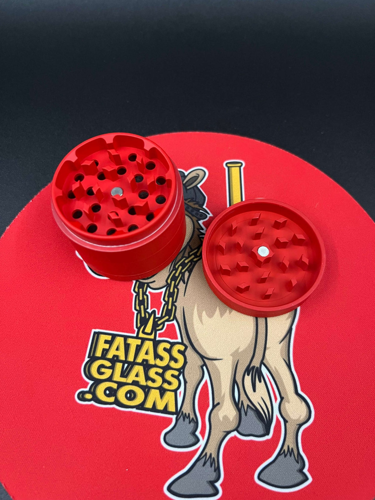 Fat Ass Glass 2" 4 Piece Matte Grinder