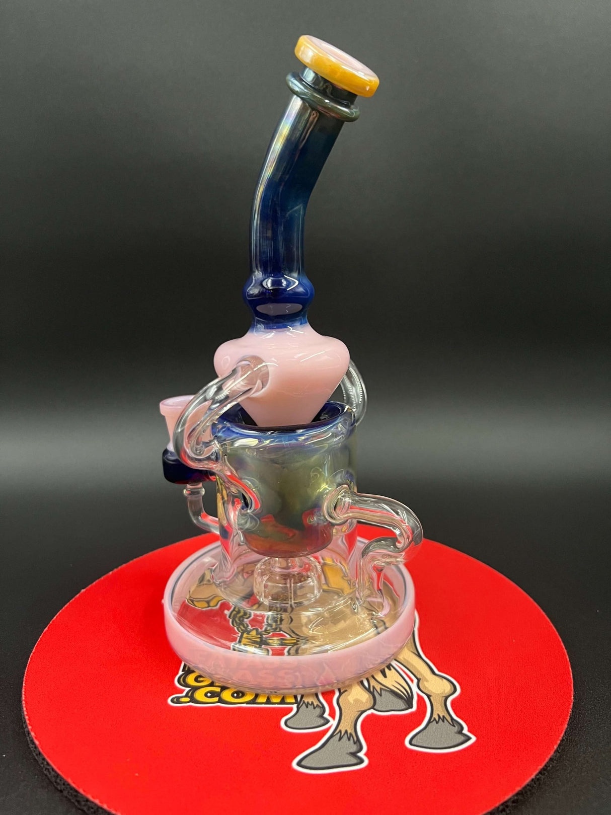 8" Showerhead Egg Percolator 14mm Dab Rig