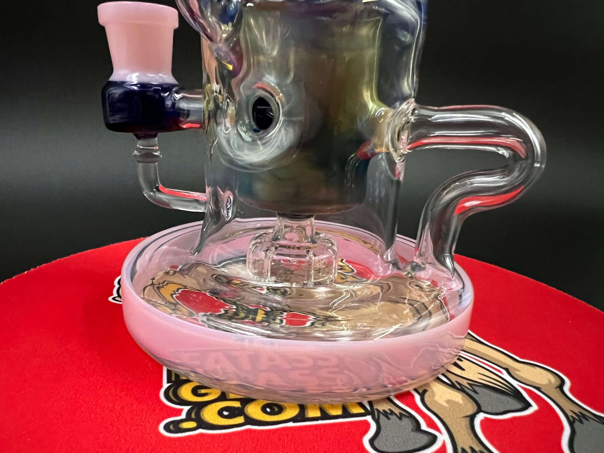 8" Showerhead Egg Percolator 14mm Dab Rig