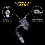 HONEY BEVEL BOWL QUARTZ BANGER - 90° DEGREE | YL-CLOSEOUT