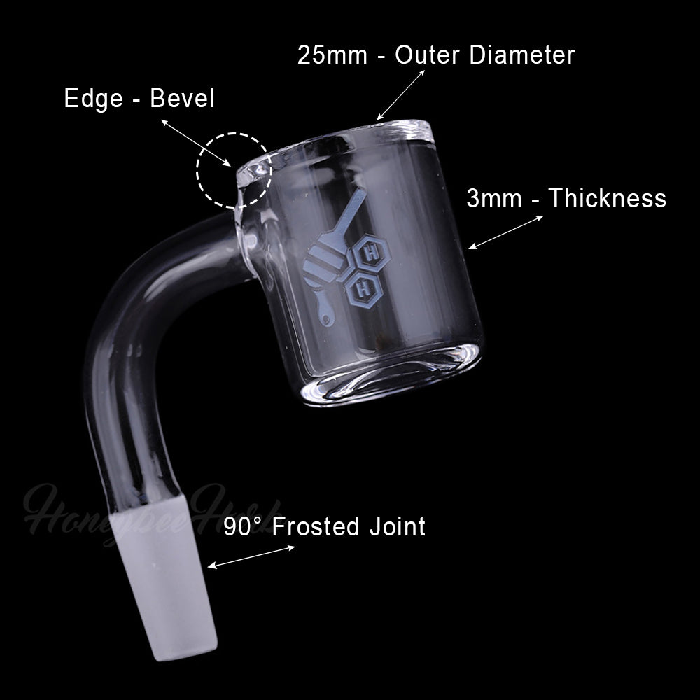 ORIGINAL BEVEL QUARTZ BANGER - 90° DEGREE | YL-CLOSEOUT