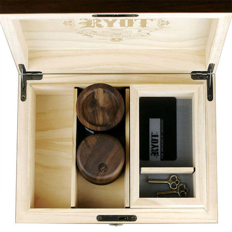 HUMIDOR WALNUT COMBO BOX (8X11)