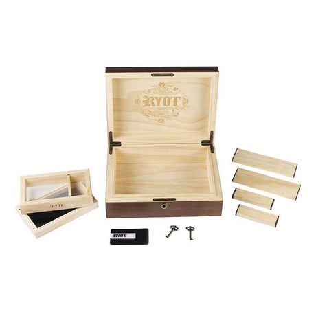 HUMIDOR WALNUT COMBO BOX (8X11)