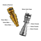 TITANIUM 6 IN 1 MOON ROCK DAB NAIL