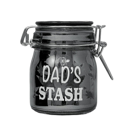 AIRTIGHT GLASS DAD'S STASH STORAGE JAR