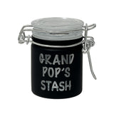AIRTIGHT GLASS GRANDPOP'S STASH STORAGE JAR