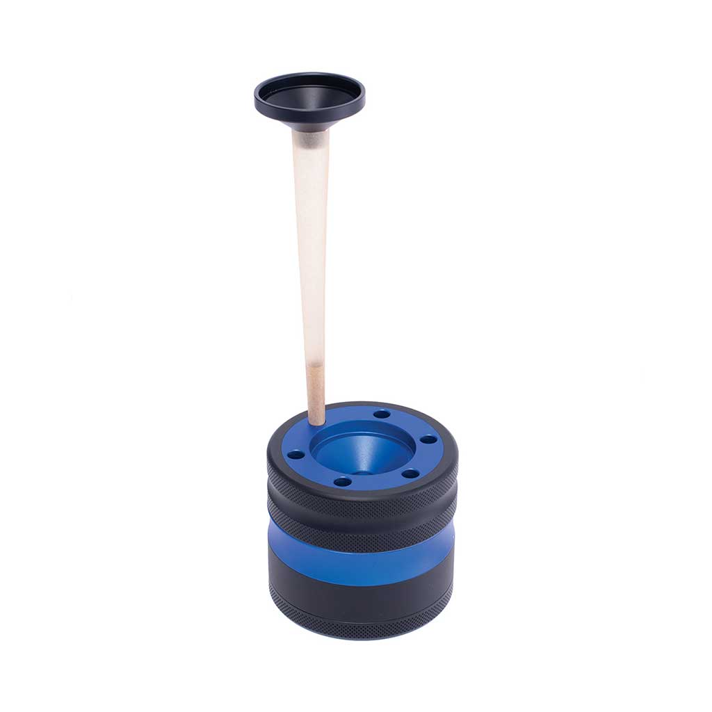 ALUMINIUM GRINDER W/ CONE HOLDER & FUNNEL