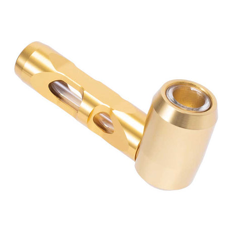 ALUMINUM GLASS SMOKING PIPE