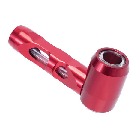 ALUMINUM GLASS SMOKING PIPE