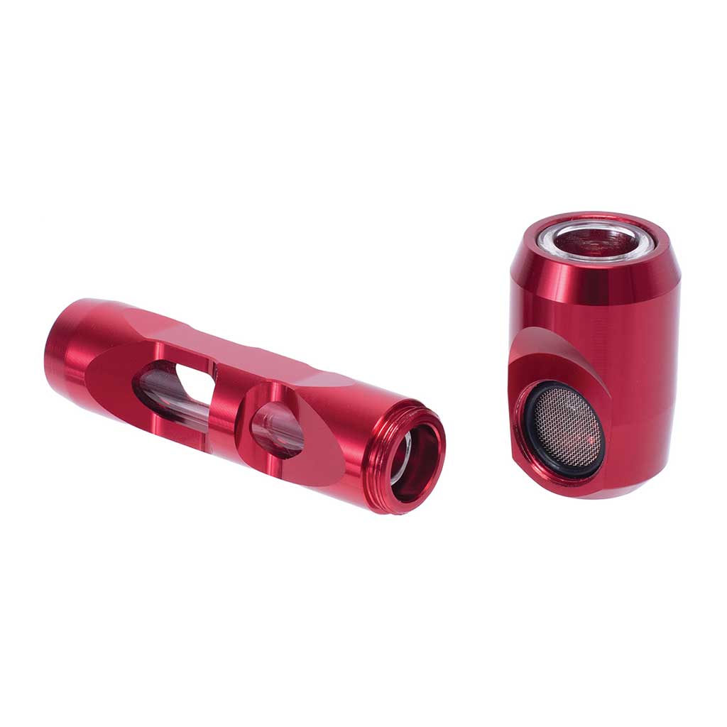 ALUMINUM GLASS SMOKING PIPE